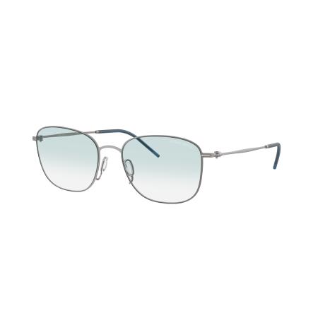 Giorgio Armani Mannelijk Sunglass AR6168 - Framekleur: Mat Staalgrijs, Lenskleur: Helder gradiënt lichtblauw
