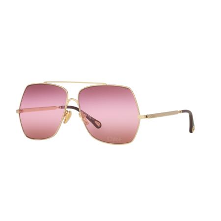 Chloé Vrouwelijk Sunglass CH0278S - Framekleur: Goud, Lenskleur: Rood