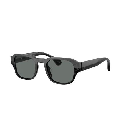 Alain Mikli Mannelijk Sunglass A05506 - Framekleur: Noir Nacree, Lenskleur: Polar Blauw