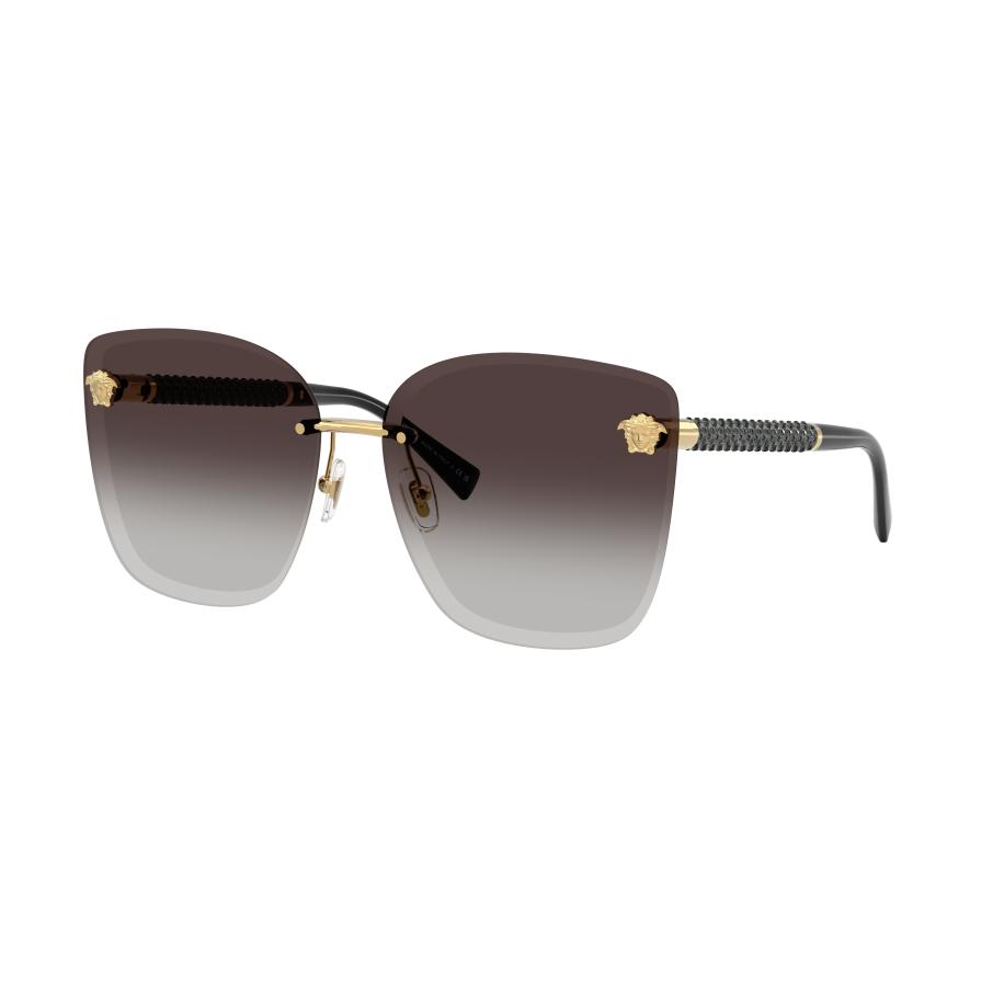 Versace Vrouwelijk Sunglass VE2292B - Framekleur: Goud, Lenskleur: Grijs Gradiënt Grijs