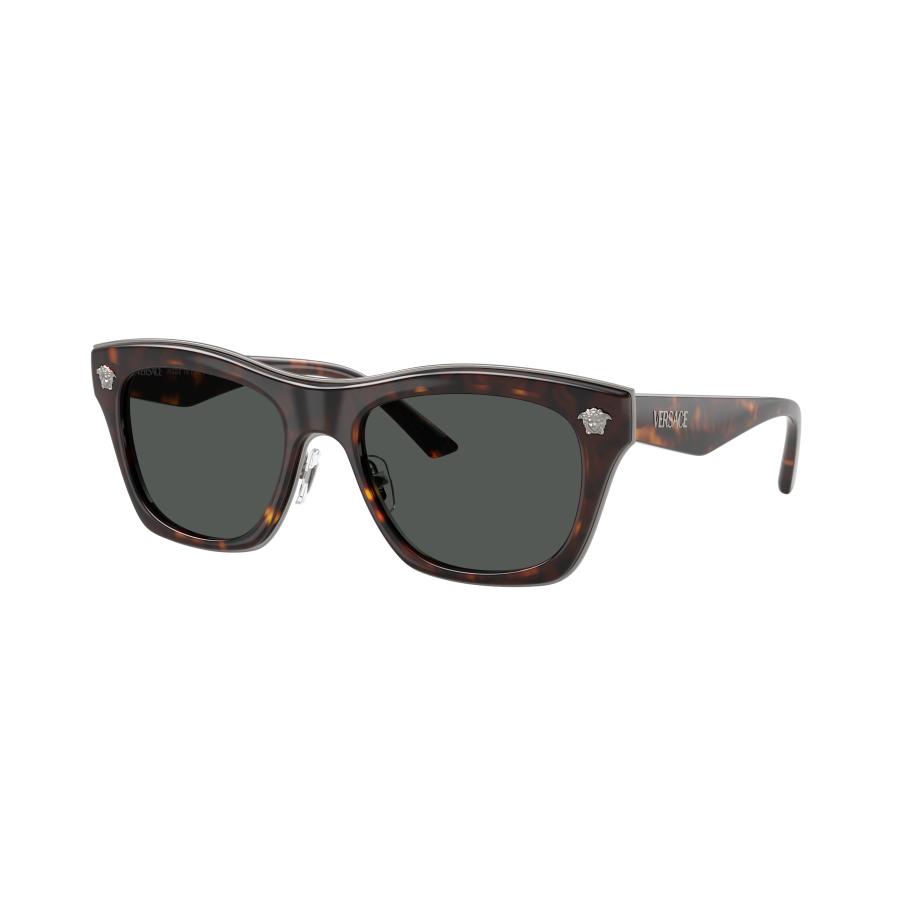 Versace Mannelijk Sunglass VE2272 - Framekleur: Havana, Lenskleur: Donkergrijs Grijs