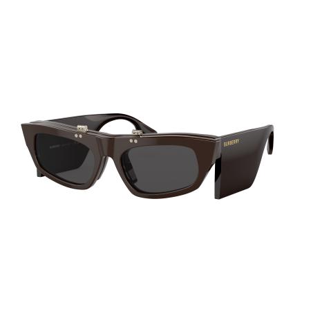 Burberry Vrouwelijk Sunglass BE4383 - Framekleur: Bruin, Lenskleur: Donkergrijs