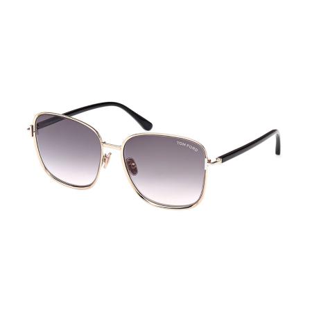 Tom Ford FT1029 FERN 28B Goud Dames Zonnebril