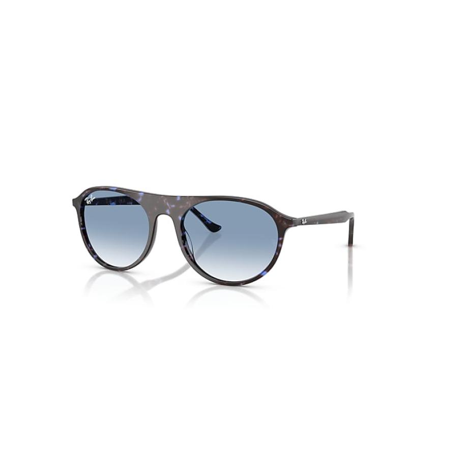 Ray-Ban Rb2215 zonnebril Havana Blauw Schildpad montuur Blauw glazen 59-20 Blauw