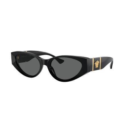 Versace Vrouwelijk Sunglass VE4454 - Framekleur: Zwart, Lenskleur: Donkergrijs
