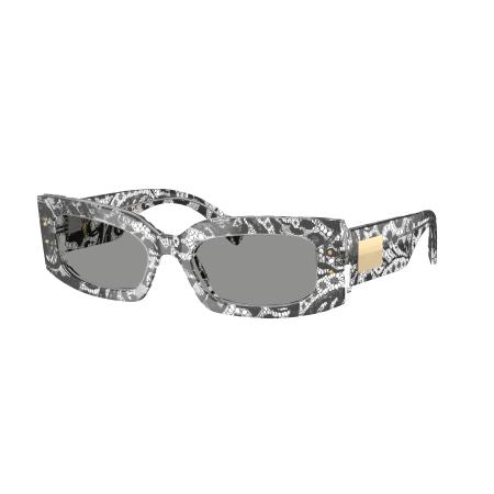 Dolce&Gabbana Vrouwelijk Sunglass DG4479 - Framekleur: Zwart kant, Lenskleur: Grijs