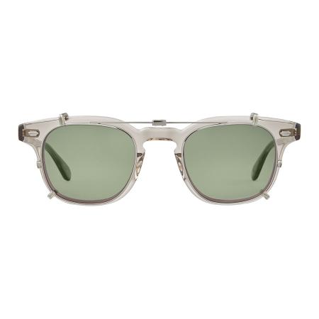 Garrett Leight SHERWOOD CLIP Folding Clip-On Only SV/G15 Zilver Heren Zonnebril