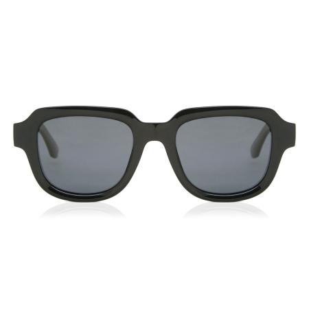 Heren Vierkant Volledige rand Plastic Zwart Zonnebril - Arise Collective