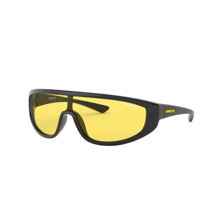 Arnette Mannelijk Sunglass AN4264 Clayface - Framekleur: Glanzend zwart, Lenskleur: Geel
