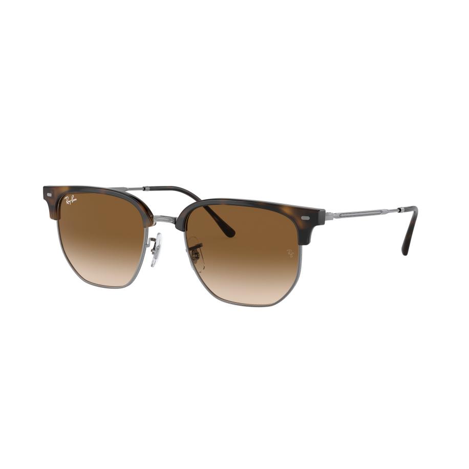 Ray-Ban Unisex Sunglass RB4416 New Clubmaster - Framekleur: Havana, Lenskleur: Bruin Bruin