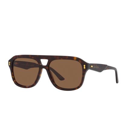 Gucci Mannelijk Sunglass GG1263S - Framekleur: Tortoise, Lenskleur: Bruin
