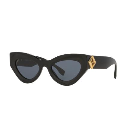 Fendi Vrouwelijk Sunglass Fe40146I - Framekleur: Zwart, Lenskleur: Blauw
