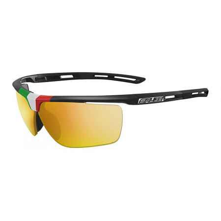 Salice 019 ITA RWP Polarized NERO/RW GIALLO Zwart Heren Zonnebril