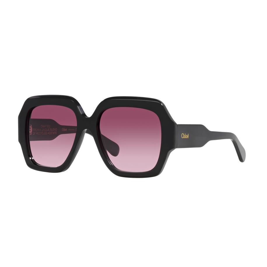 Chloé Vrouwelijk Sunglass CH0154S - Framekleur: Zwart, Lenskleur: Rood Rood