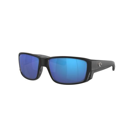 Costa Mannelijk Sunglass 6S9105 Tuna Alley PRO - Framekleur: Matzwart, Lenskleur: Blauw gespiegeld
