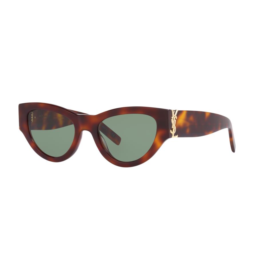 Saint Laurent Vrouwelijk Sunglass SL M94 - Framekleur: Bruin, Lenskleur: Groen Groen