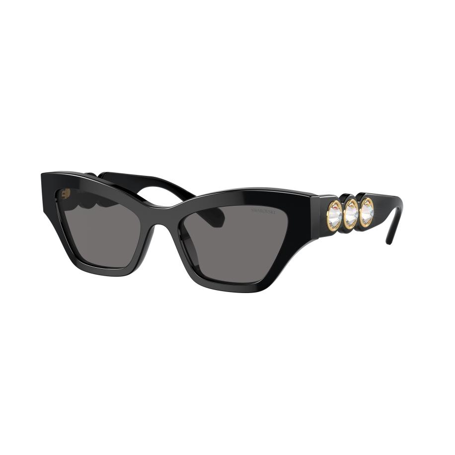 Swarovski SK6021 Polarized 100181 Zwart Dames Zonnebril Grijs