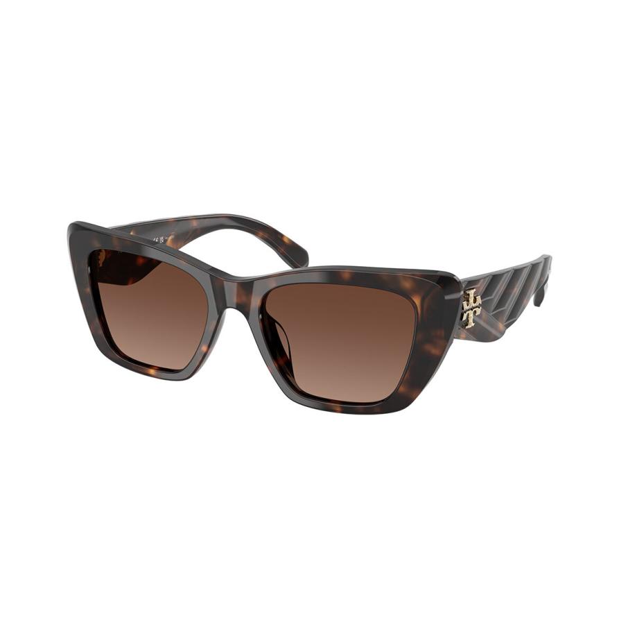 Tory Burch TY7216U Polarized 1964T5 Tortoiseshell Dames Zonnebril