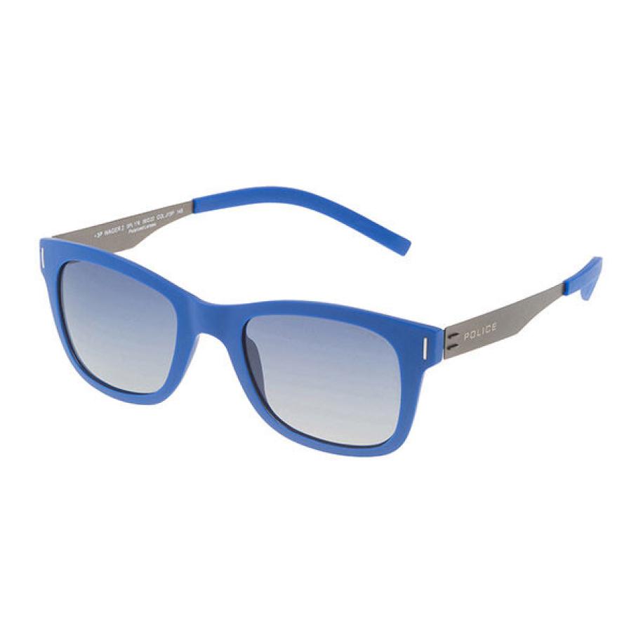 Police SPL170 WAGER 2 Polarized J15P Blauw Heren Zonnebril
