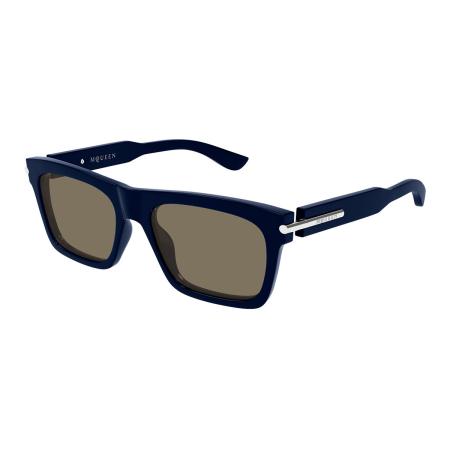 Alexander McQueen AM0495S 004 Blauw Heren Zonnebril