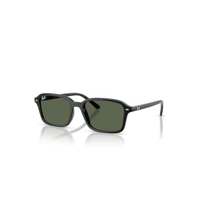 Ray-Ban Unisex Sunglass RB9131S Kids - Framekleur: Zwart, Lenskleur: Donkergroen