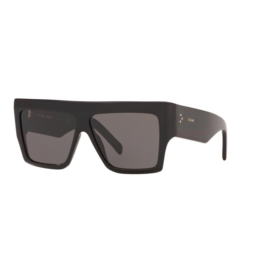 Celine Vrouwelijk Sunglass CL40092I - Framekleur: Zwart glanzend, Lenskleur: Grijs Grijs