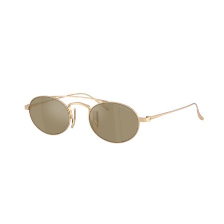 Giorgio Armani Mannelijk Sunglass AR6161T - Framekleur: Lichtgoud verguld, Lenskleur: Clear Mirror Real Yellow Gold