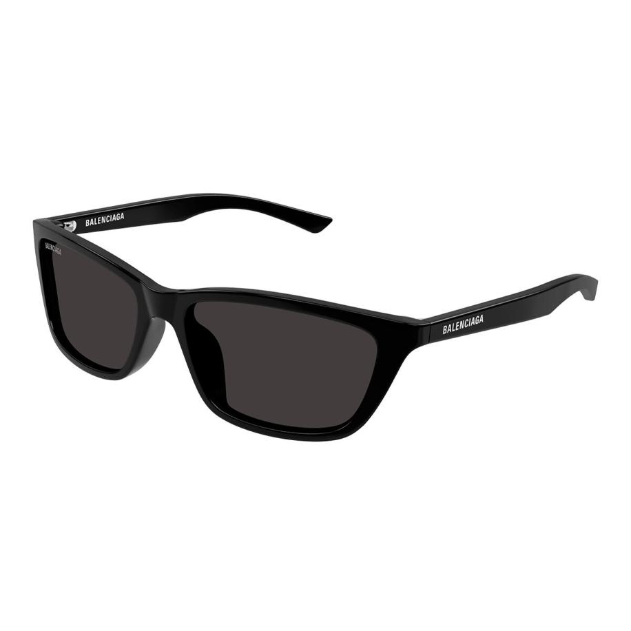 Balenciaga BB0403SK Aziatische pasvorm 1 Zwart Heren Zonnebril