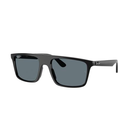 Ray-Ban Unisex Sunglass RB2222 - Framekleur: Zwart, Lenskleur: Donkerblauw gepolariseerd