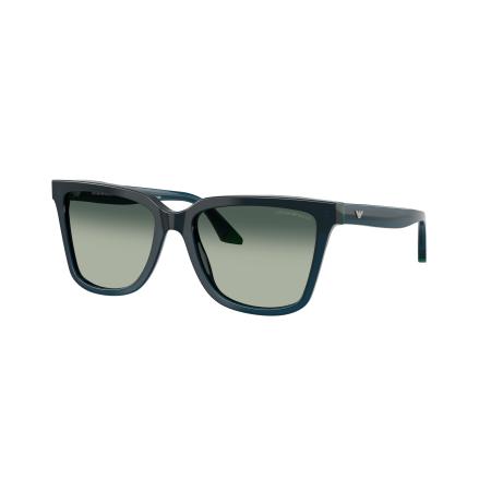Emporio Armani Vrouwelijk Sunglass EA4261 - Framekleur: Opal Blue/Green, Lenskleur: Blauw Gradiënt