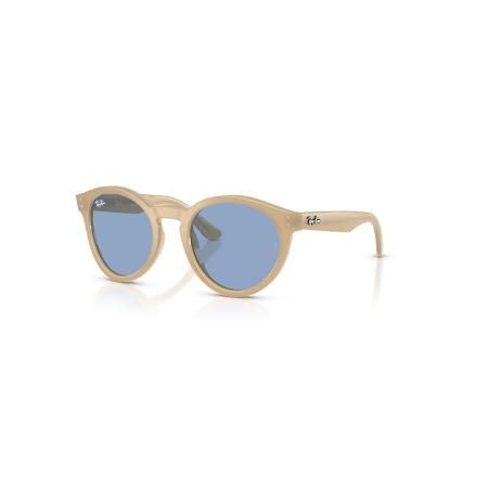 Ray-Ban 2180 Reverse zonnebril Opaal Beige montuur Blauw glazen 52-22