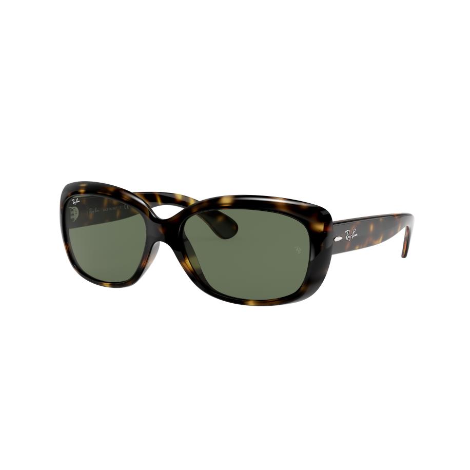 Ray-Ban Vrouwelijk Sunglass RB4101 Jackie Ohh - Framekleur: Licht Havana, Lenskleur: Groen Groen