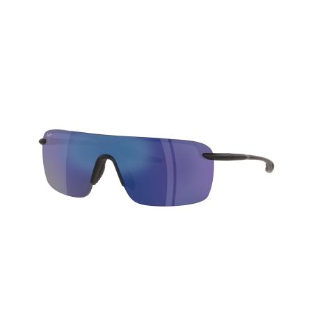 Maui Jim Unisex Sunglass Palulu - Framekleur: Zwartmat, Lenskleur: Blauw gespiegeld polarized
