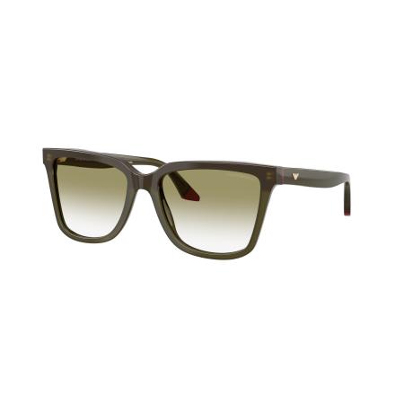 Emporio Armani Vrouwelijk Sunglass EA4261 - Framekleur: Opal Green/Bordeaux, Lenskleur: Helder gradiënt groen