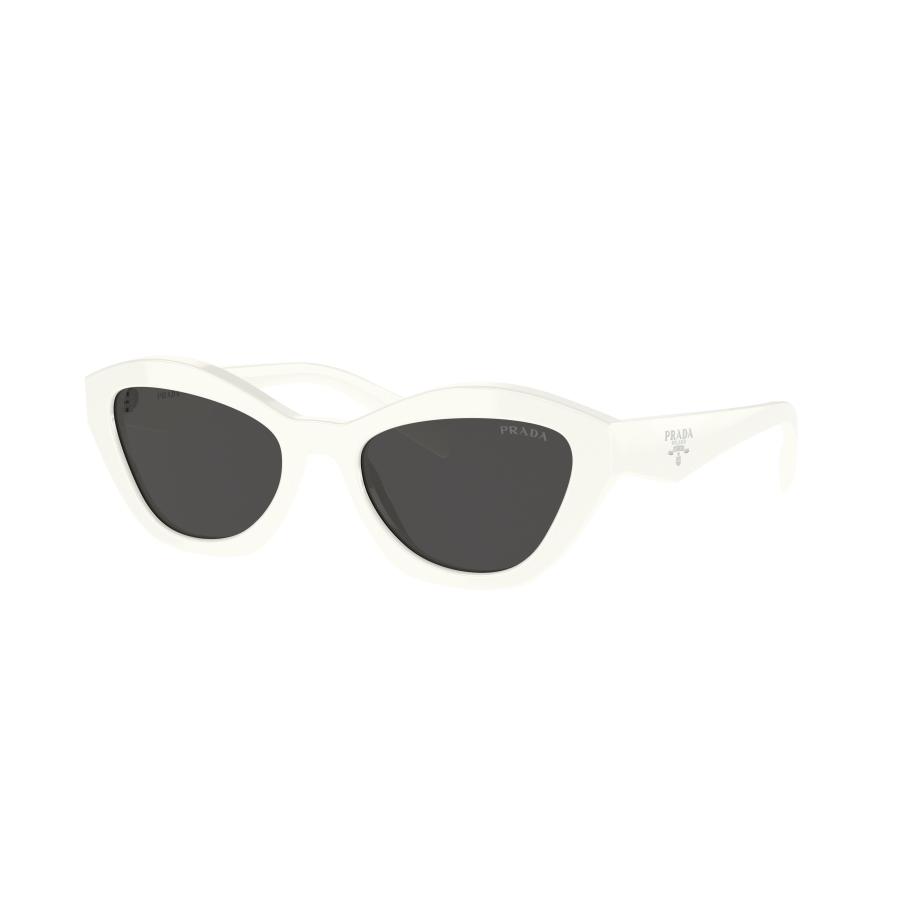 Prada Vrouwelijk Sunglass PR A02S - Framekleur: Wit, Lenskleur: Donkergrijs Grijs