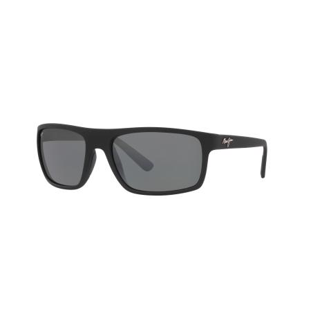 Maui Jim Unisex Sunglass 746 Byron Bay - Framekleur: Zwartmat, Lenskleur: Neutral Grey Polarized