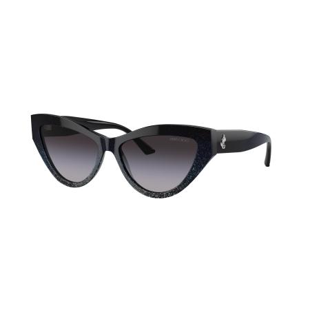 Jimmy Choo Vrouwelijk Sunglass JC5004 - Framekleur: Zwart gradiënt glitter, Lenskleur: Grijs Gradiënt