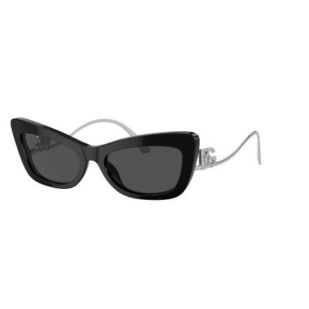 Dolce&Gabbana Vrouwelijk Sunglass DG4467B - Framekleur: Zwart, Lenskleur: Donkergrijs