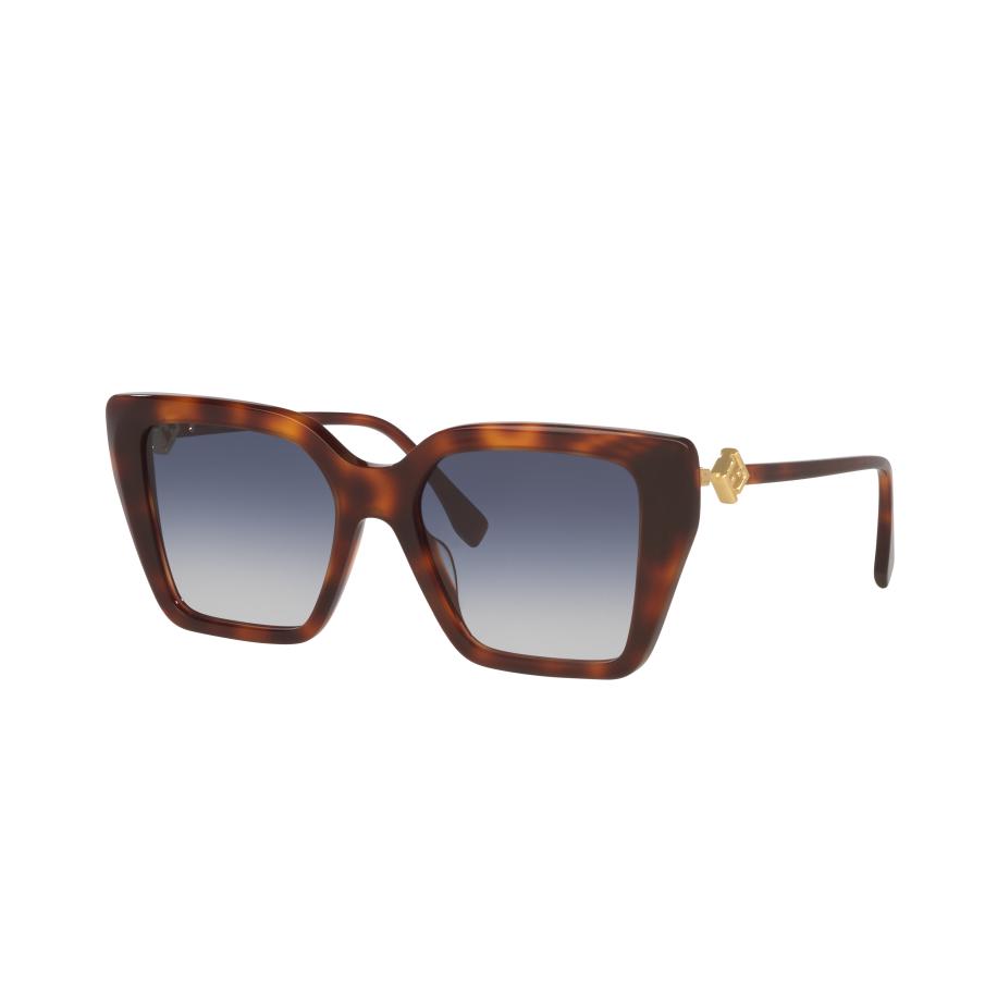 Fendi Vrouwelijk Sunglass Ff Diamonds FE40161I - Framekleur: Tortoise zwart, Lenskleur: Blauw Gradiënt Blauw