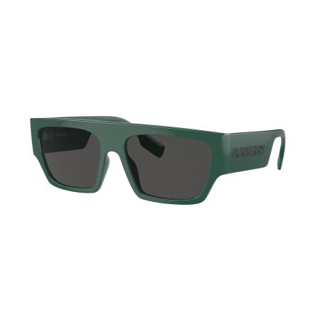 Burberry Mannelijk Sunglass BE4397U Micah - Framekleur: Groen, Lenskleur: Donkergrijs