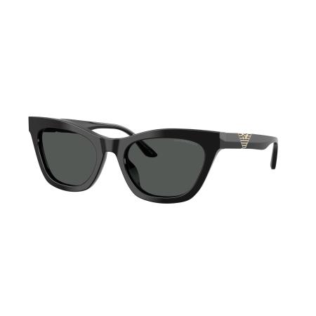 Emporio Armani Vrouwelijk Sunglass EA4259U - Framekleur: Glanzend zwart, Lenskleur: Donkergrijs