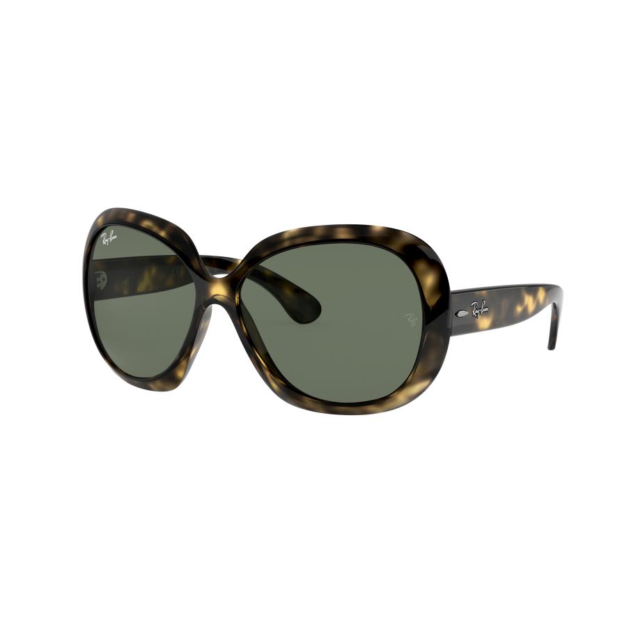 Ray-Ban Vrouwelijk Sunglass RB4098 Jackie Ohh II - Framekleur: Licht Havana, Lenskleur: Groen Classic Groen