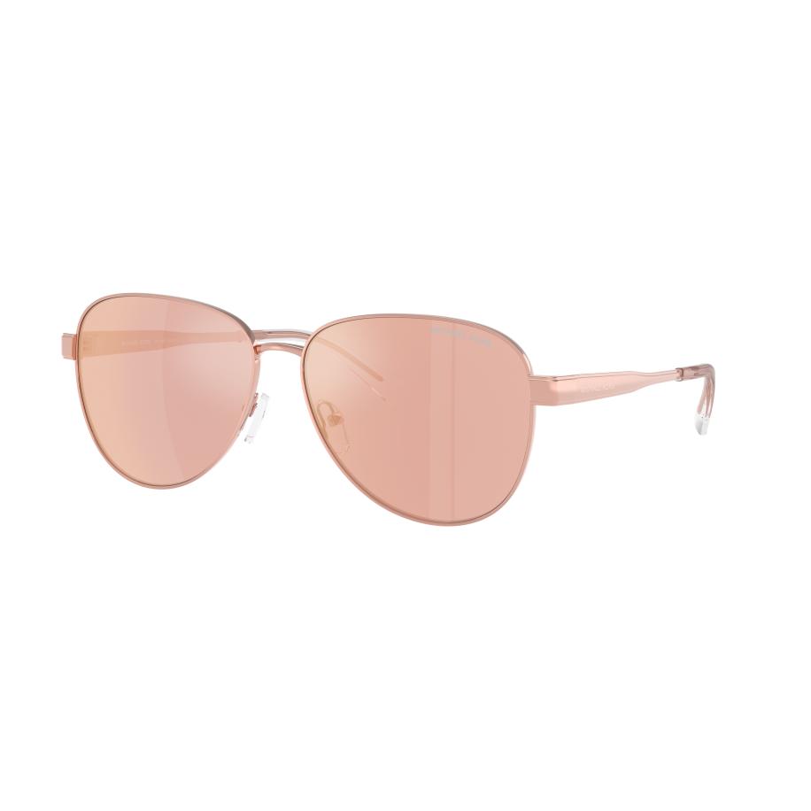Michael Kors Vrouwelijk Sunglass MK1160 Biarritz - Framekleur: Roségoud, Lenskleur: Roségoud gespiegeld Rose goud