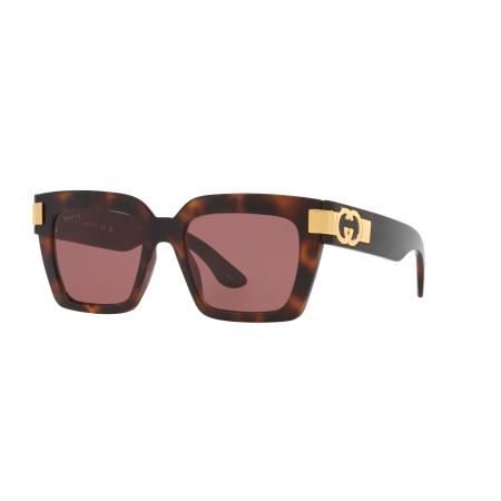 Gucci Vrouwelijk Sunglass GG1689S - Framekleur: Tortoise, Lenskleur: Paars