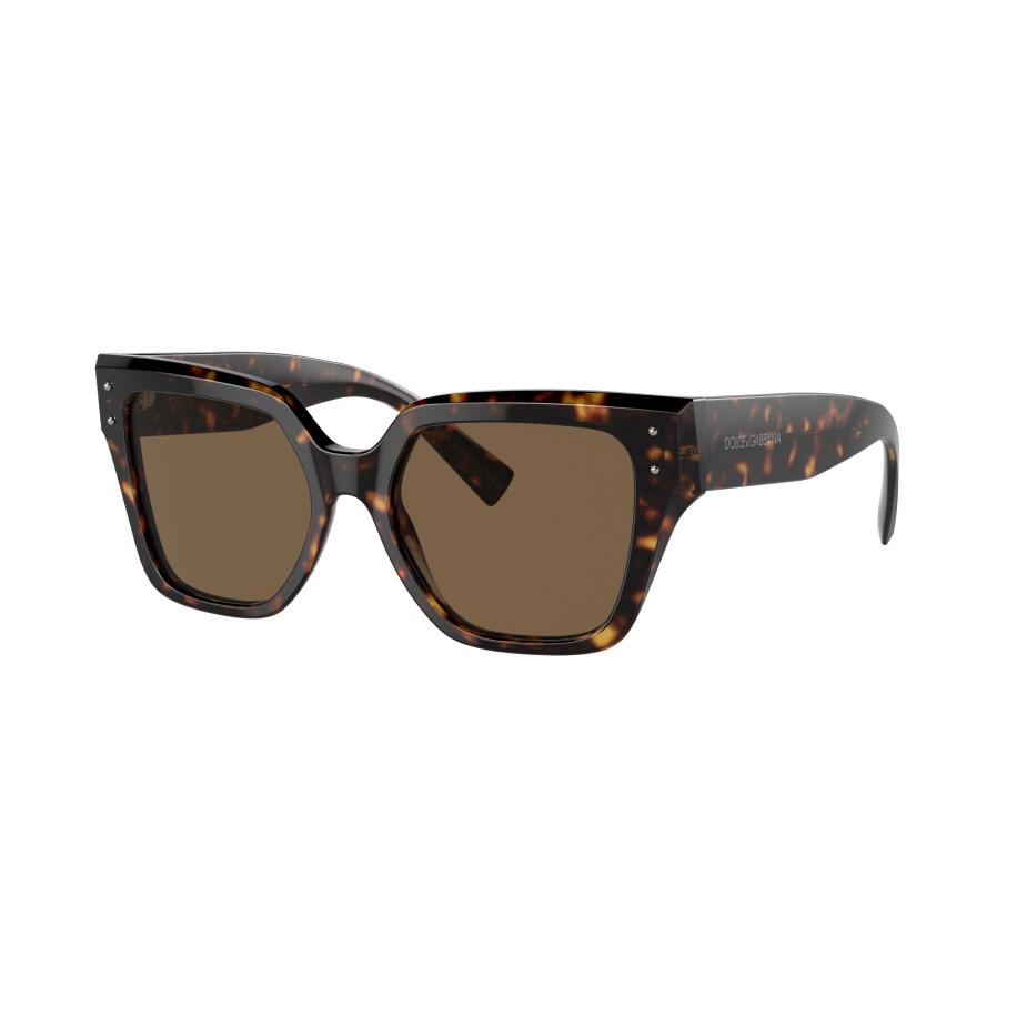 Dolce&Gabbana Vrouwelijk Sunglass DG4471 - Framekleur: Havana, Lenskleur: Donkerbruin Bruin