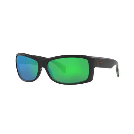 Maui Jim Unisex Sunglass Equator - Framekleur: Matzwart, Lenskleur: MAUI GreenU+00AD Mirror Polarized