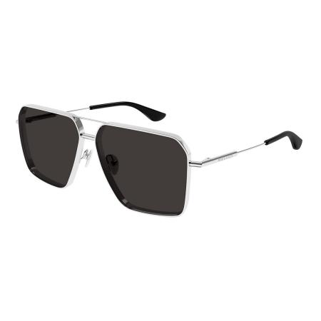 Alexander McQueen AM0500S 001 Zilver Heren Zonnebril