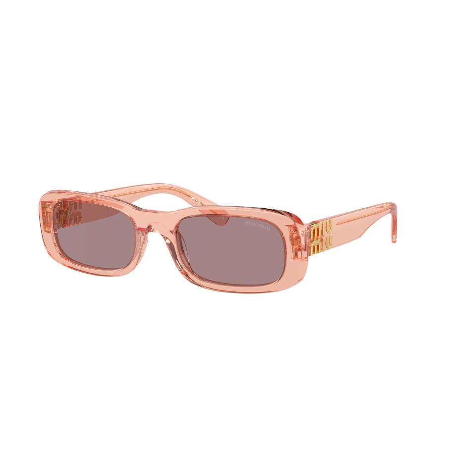 Miu Miu Vrouwelijk Sunglass MU 8ZS - Framekleur: Noisette transparant, Lenskleur: Lichtpaars bruin Multicolor