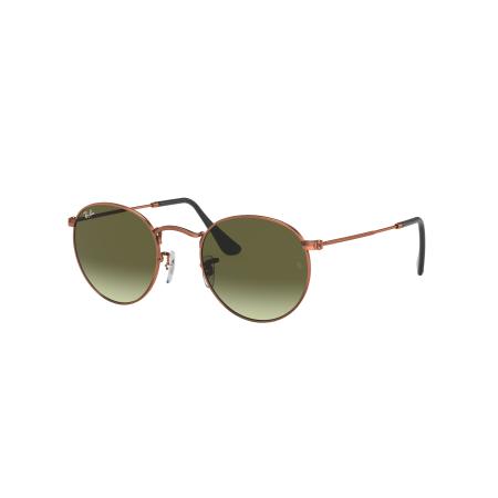 Ray-Ban Unisex Sunglass RB3447 Round Metal - Framekleur: Brons-Koper, Lenskleur: Groen gradiënt