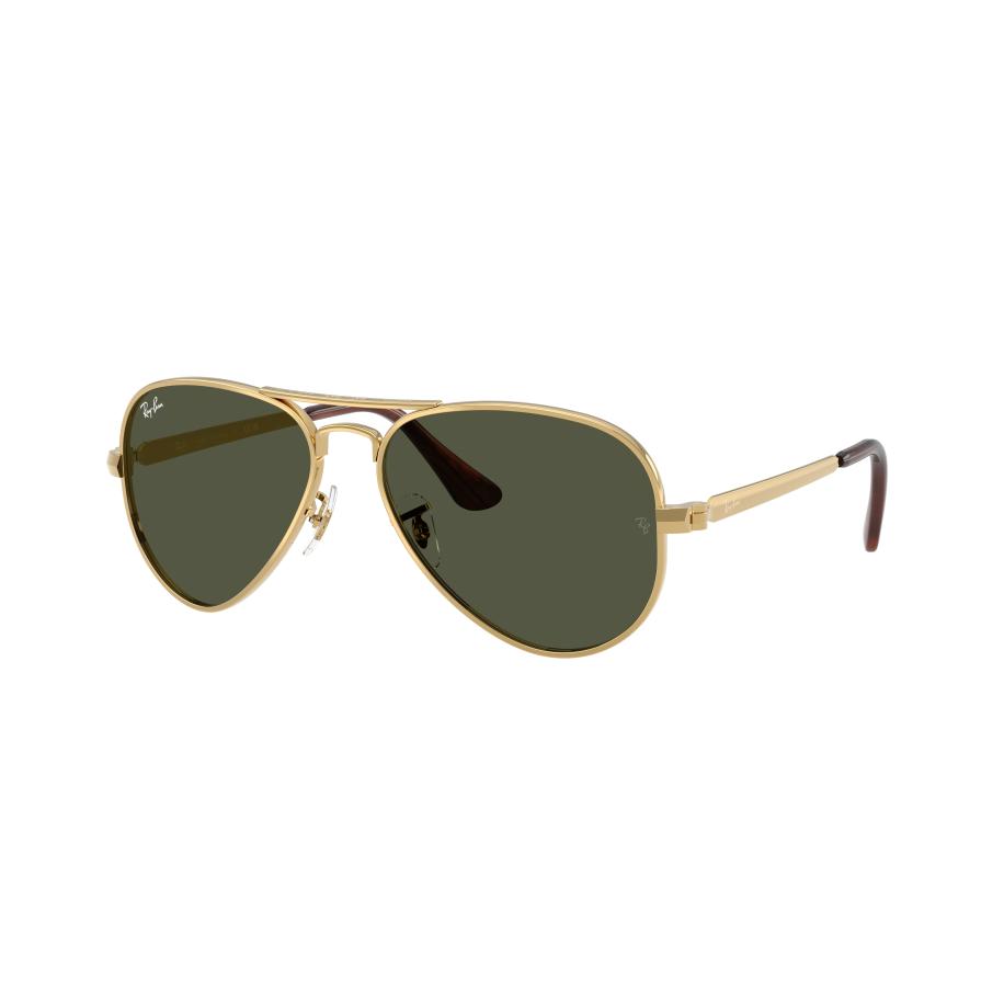 Ray-Ban Unisex Sunglass RB3925 Aviator Max - Framekleur: Arista goud, Lenskleur: Groen Goud